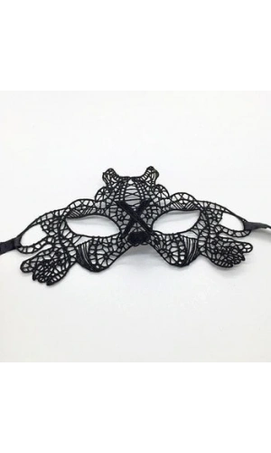 Bidebuvar Siyah Dantel İşlemeli Balo Maskesi 11 No