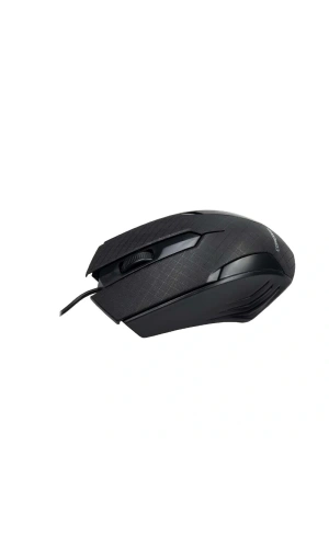 Bidebuvar Siyah Mat Desenli USB Kablolu 3D Optik Mouse