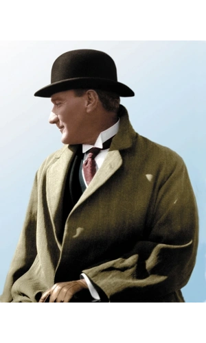 Bidebuvar Siyah Renk Atatürk Şapkası