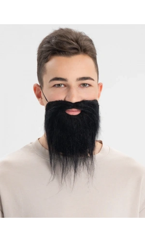 Bidebuvar Siyah Renk Takma Sakal