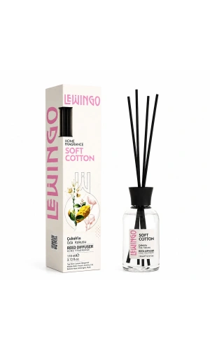 Bidebuvar Soft Cotton Bambu Çubuklu Oda Kokusu - 110 ml - Cam Şişe 