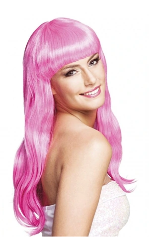 Bidebuvar Soft Pembe Uzun Parti Peruğu