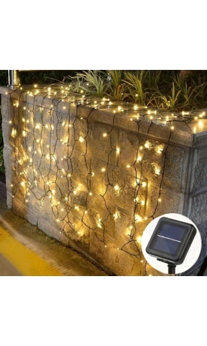 Bidebuvar Solar 100 Ledli 12 Metre Bahçe Aydınlatma