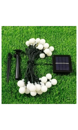 Bidebuvar Solar 5m 28 Led Top RGB Siyah Kablolu