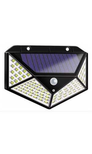 Bidebuvar Solar Hareket Sensörlü Duvar Lambası 100 Led