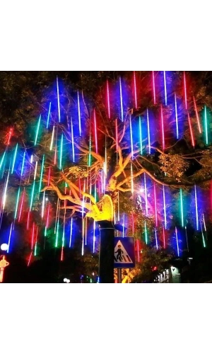 Bidebuvar Solar Meteor Tüp Bahçe Dış Mekan Aydınlatma LED 8 Adet