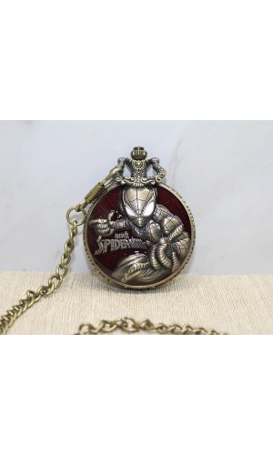 Bidebuvar Spiderman Tasarımlı Köstekli Saat