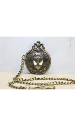 Bidebuvar Spiderman Tasarımlı Köstekli Saat Model 2