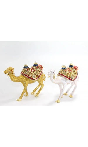 Bidebuvar Swarovski Taşlı Tekli Deve Figürü Model 8