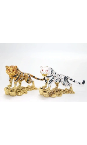 Bidebuvar Swarovski Taşlı Tekli Leopar Model 2