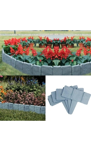 Bidebuvar Taş Görünümlü Bahçe Çiti