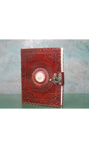 Bidebuvar Taşlı Deri Defter Model 11