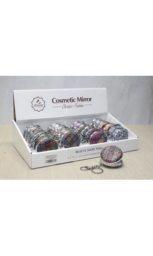 Bidebuvar Taşlı El Aynası Anahtarlık Model 10