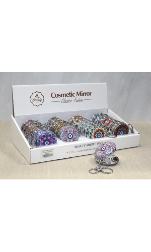 Bidebuvar Taşlı El Aynası Anahtarlık Model 2