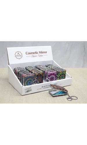 Bidebuvar Taşlı El Aynası Anahtarlık Model 3