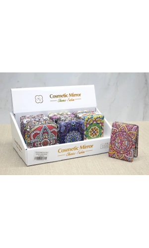 Bidebuvar Taşlı El Aynası Dikdörtgen Kalın Model 1