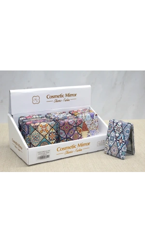 Bidebuvar Taşlı El Aynası Dikdörtgen Kalın Model 6