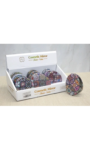 Bidebuvar Taşlı El Aynası Oval İnce Model 1