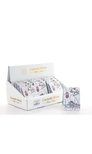 Bidebuvar Taşlı İstanbul Tasarımı El Aynası İnce Model 26