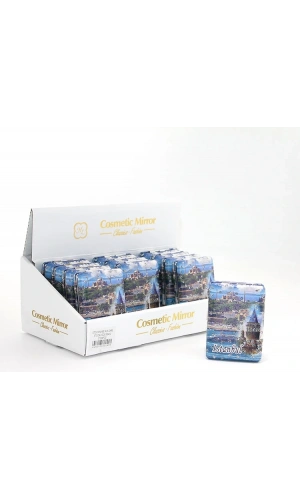 Bidebuvar Taşlı İstanbul Tasarımı El Aynası Kalın Model 12