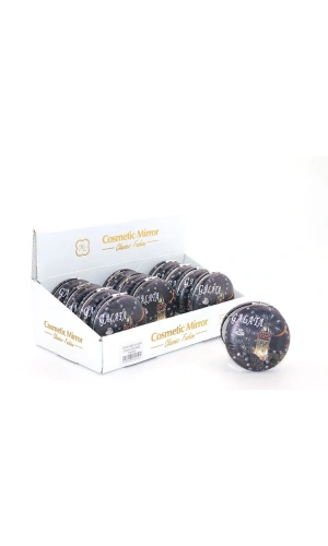 Bidebuvar Taşlı İstanbul Tasarımı El Aynası Kalın Model 6