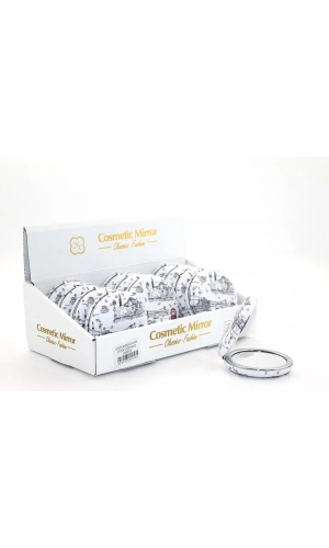 Bidebuvar Taşlı İstanbul Tasarımı El Aynası Kalın Model 7