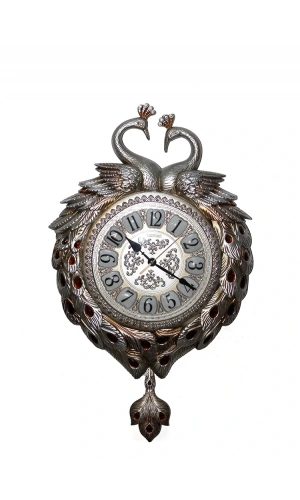 Bidebuvar Tavuskuşu Duvar Saati Model 3