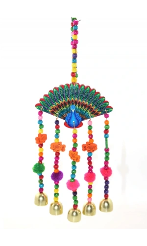 Bidebuvar Tavuskuşu Rüzgar Çanı Model 2