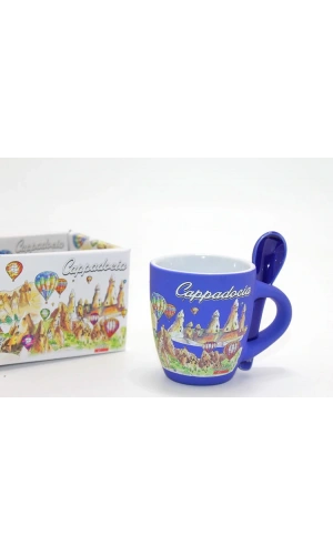 Bidebuvar Tekli Yöresel Kahve Fincanı Model 1