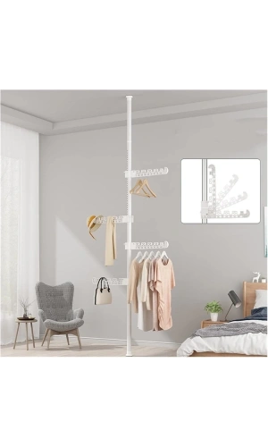 Bidebuvar Teleskopik Giysi ve Çamaşır Askısı