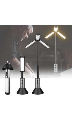 Bidebuvar Teleskopik Şarj Edilebilir Çadır Kamp Işığı