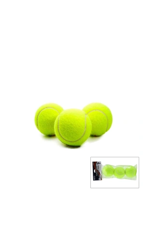 Bidebuvar Tenis Topu Seti - 3lü Paket - Dayanıklı Top