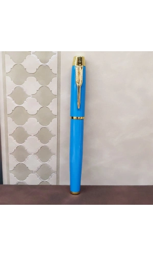 Bidebuvar Turkuaz Metal Roller Kalem