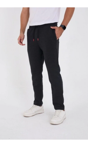 Bidebuvar Unisex Üç İplik Basic Eşofman Pantolon - Antrasit