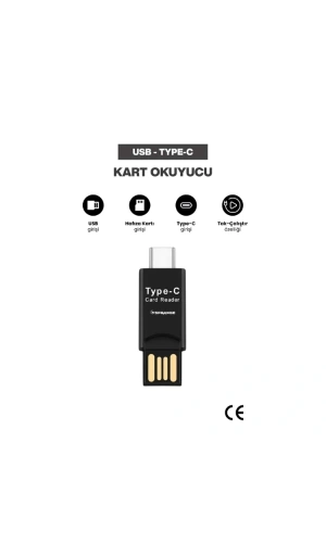 Bidebuvar USB To Type-C Kart Okuyucu