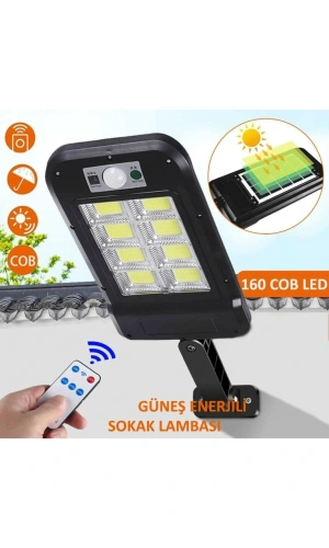 Bidebuvar Uzaktan Kumandalı 160 Led Solar Bahçe Lambası