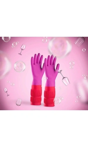 Bidebuvar Uzun Konç Bulaşık Eldiveni M Beden