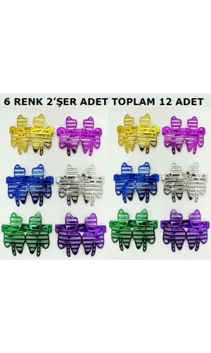 Bidebuvar Vegas Casino Temalı Parti Gözlüğü 6 Renk 12 Adet