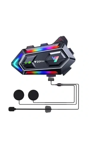 Bidebuvar Y20 Max Kablosuz Motosiklet Kask Intercom