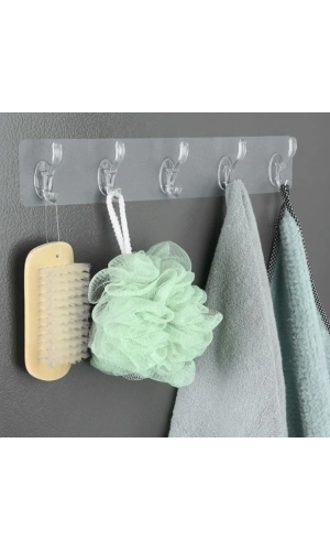 Bidebuvar Yapışkanlı 5 Kancalı Askı