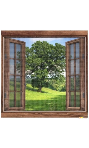 Bidebuvar Yapışkanlı Çift Kanat Sineklik