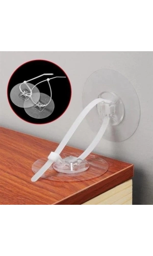 Bidebuvar Yapışkanlı Eşya Sabitleyici Aparat 1 Çift