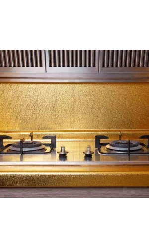 Bidebuvar Yapışkanlı Gold Mutfak Tezgah Folyosu