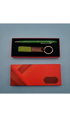 Bidebuvar Yeşil Kalem ve Anahtarlık Seti