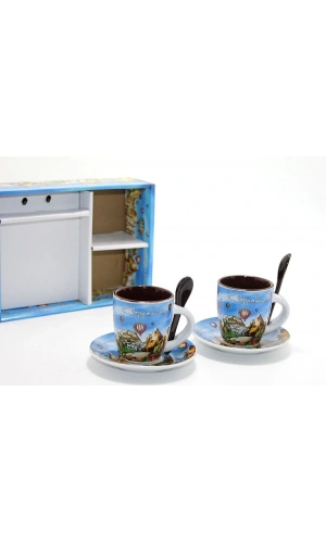 Bidebuvar Yöresel İkili Fincan Seti Model 2