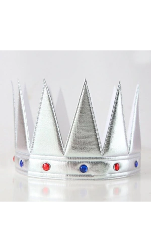 Bidebuvar Yumuşak Gümüş Kral Tacı 55 cm