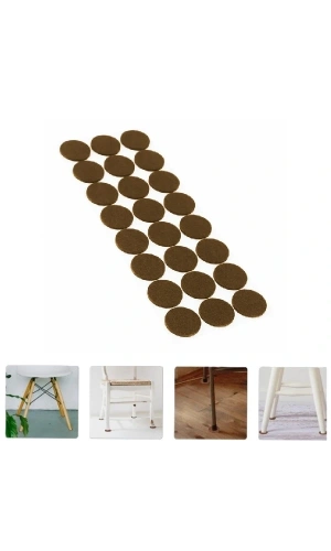 Bidebuvar Yuvarlak Mobilya Koruyucu Keçe 24lü Paket