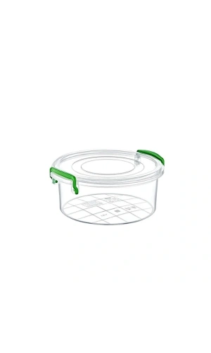 Bidebuvar Yuvarlak Saklama Kutusu 1.2 Litre