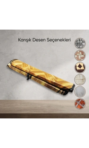 Bidebuvar Zemin Koruyucu Soba Muşambası - 100x115 cm - Biyeli Kenar