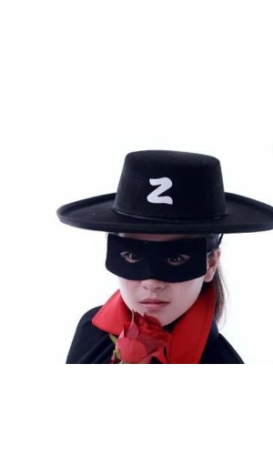 Bidebuvar Zorro Şapkası ve Göz Maskesi